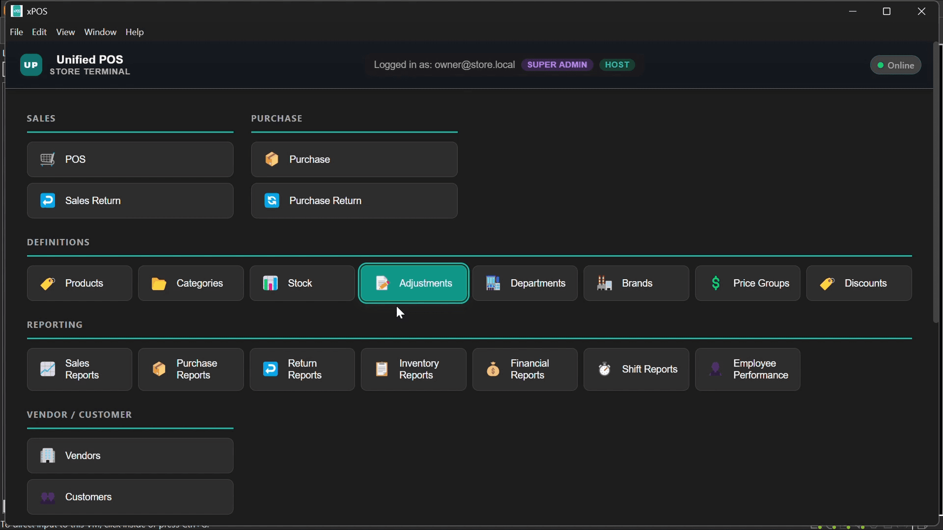 Unified POS